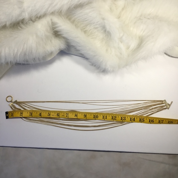 Nicole Miller Goldtone Drape Chain Necklace Toggle - Picture 5 of 5